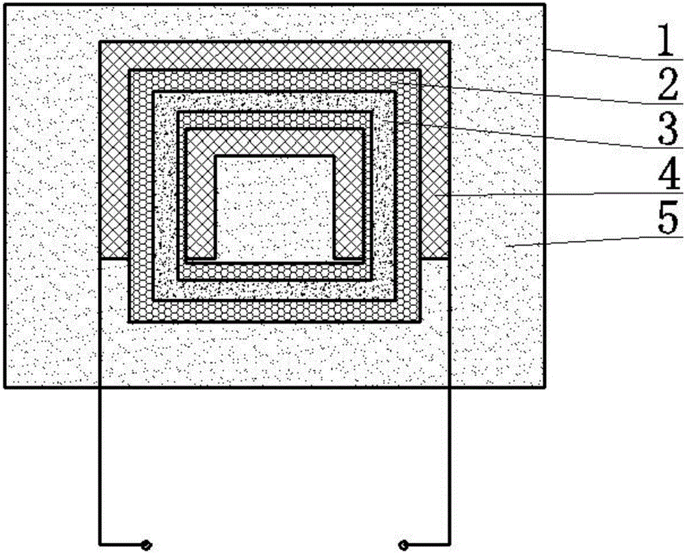 High-magnetic-shielding inductor with molybdenum permalloy core and manufacture method thereof