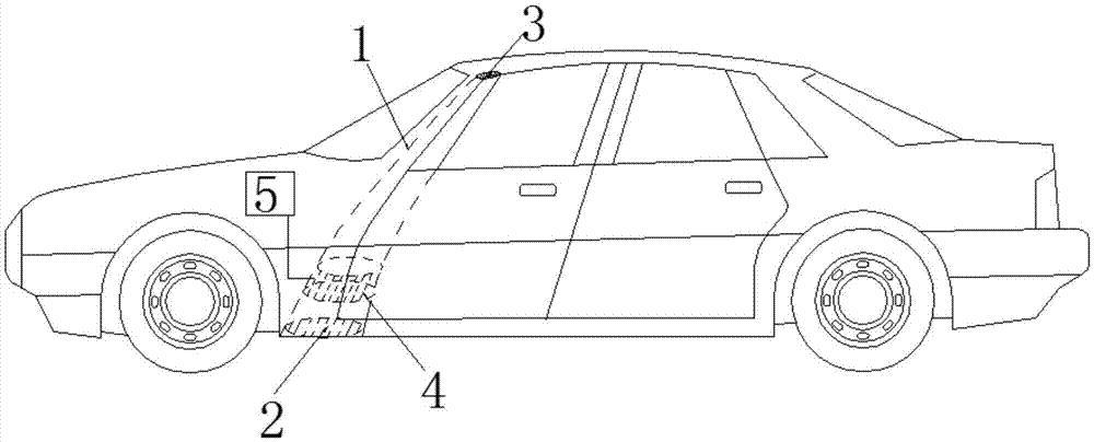 Front stabilizing structure for automobile