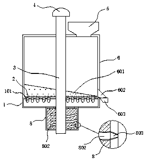 Energy-saving feeding device for ecological running water fish culture