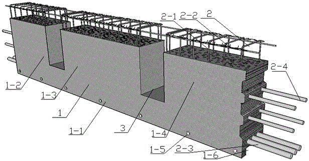 Composite concrete prefabricated beam