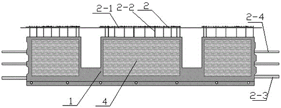 Composite concrete prefabricated beam