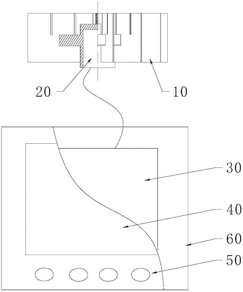 Temperature detection device equipped with mechanical filter