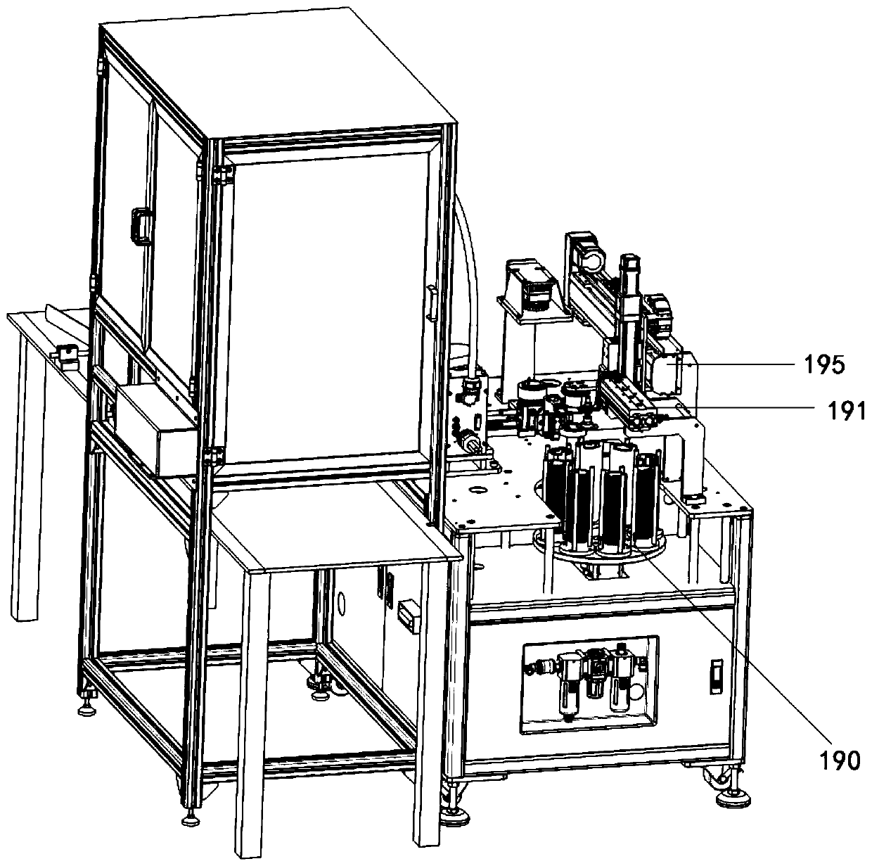 Ungluing, adhesive tape tearing, detection and pasting machine and method for label plates