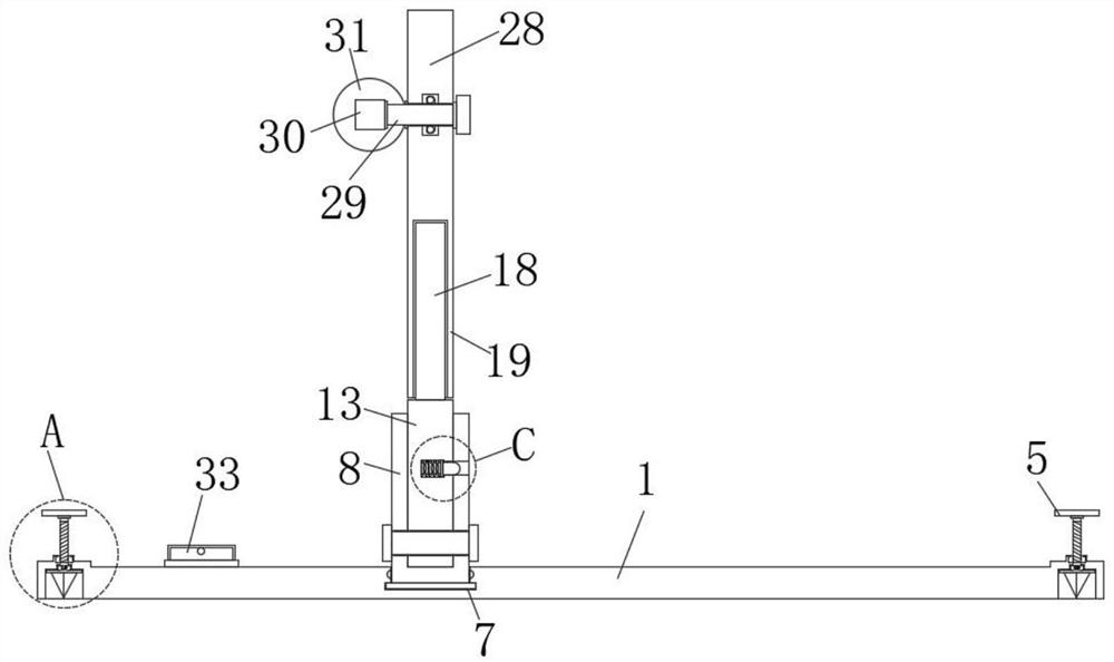 Portable slope measuring device for hydraulic engineering construction