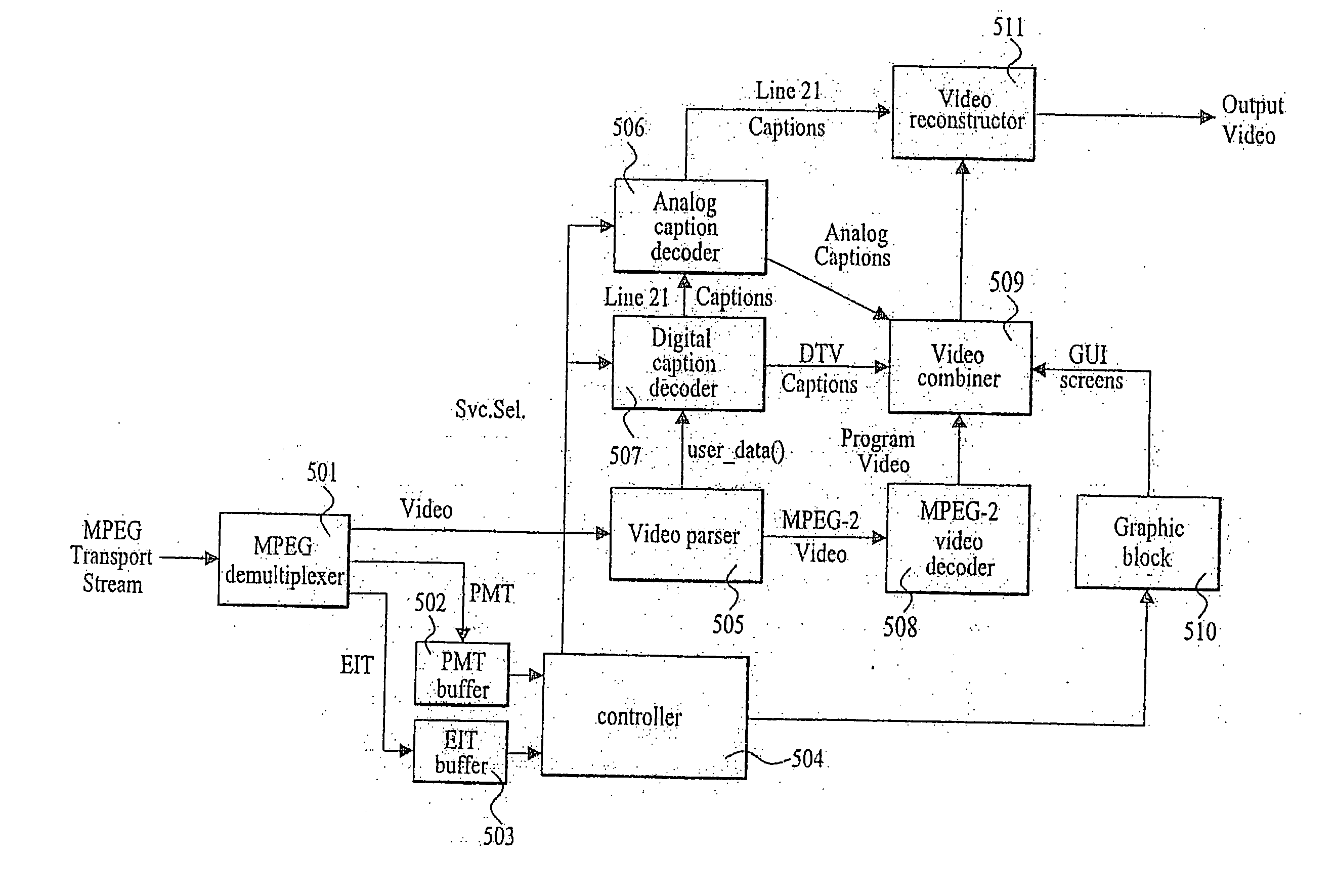 Digital broadcast receiver and method for processing caption thereof