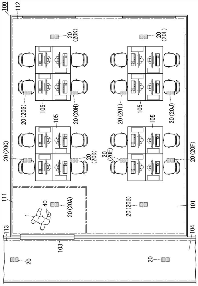 Control system, control program, control method, and transmitter used in control system