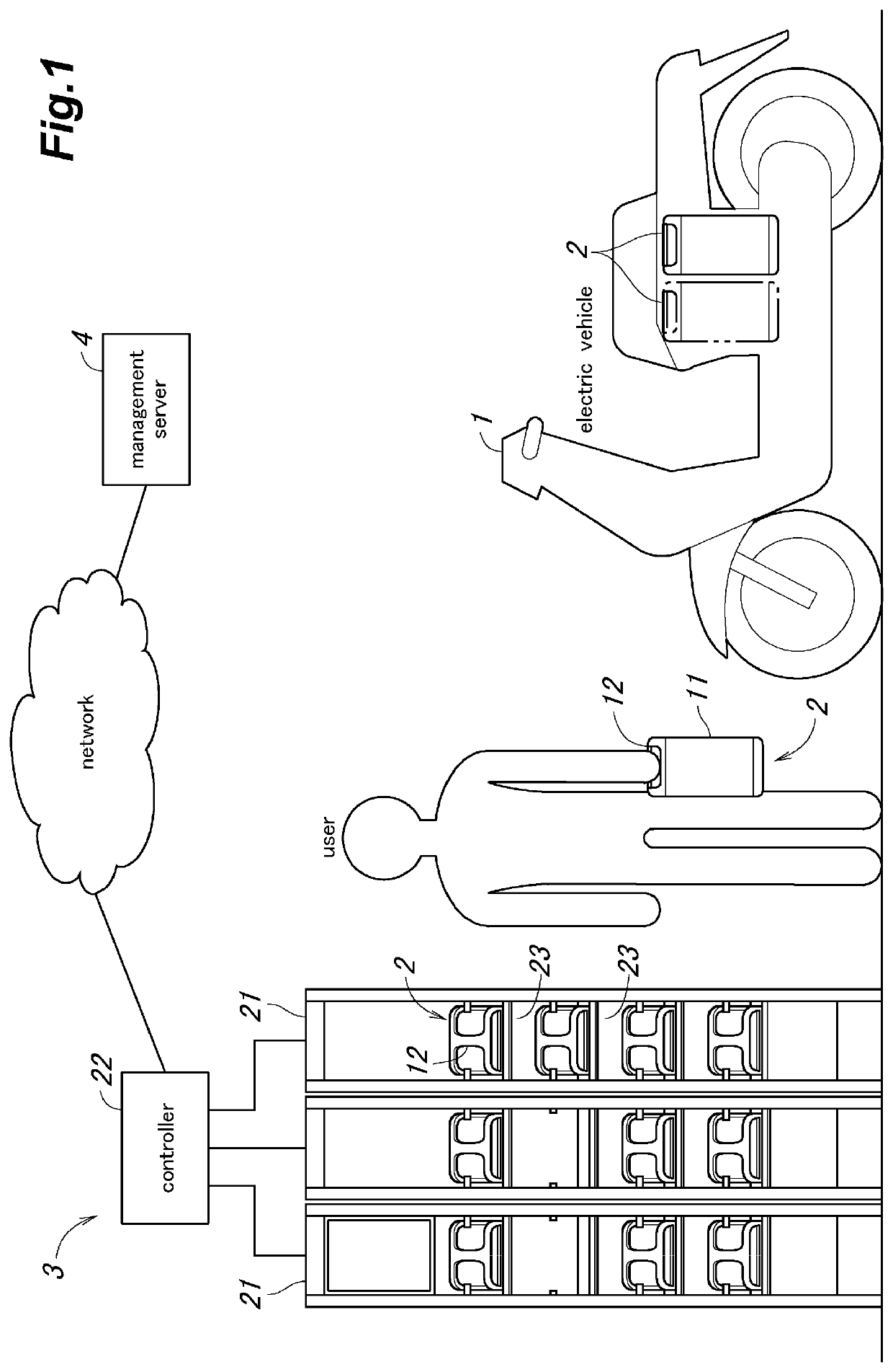 Battery charging module, battery replacement device, and battery device