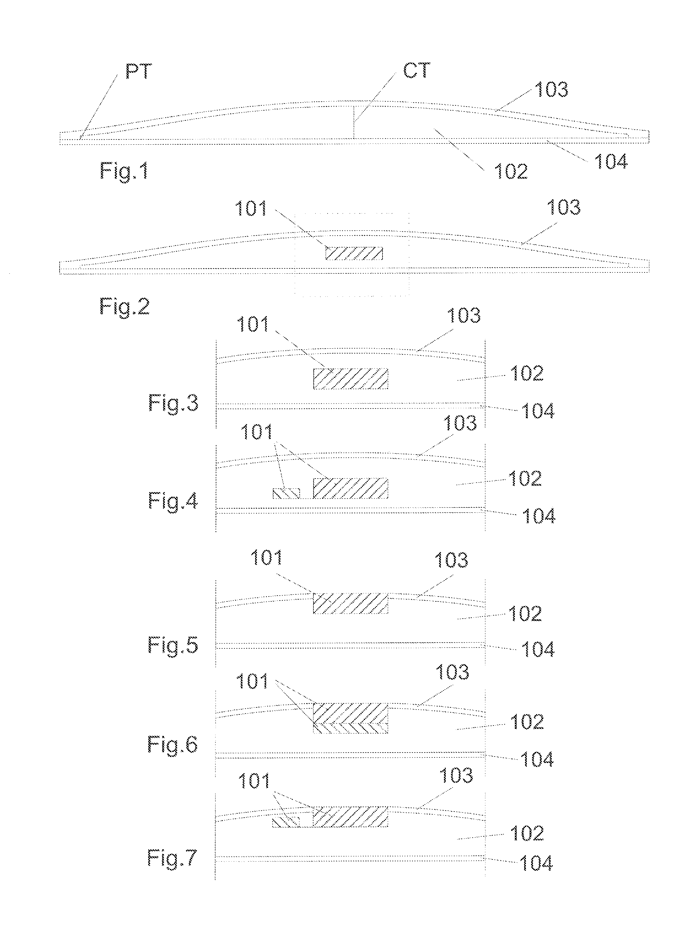 Three-dimensional adhesive device having a microelectronic system embedded therein