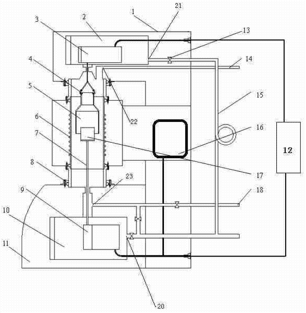 Thermogravimetric apparatus for measuring volatile and easily condensed products in reaction process