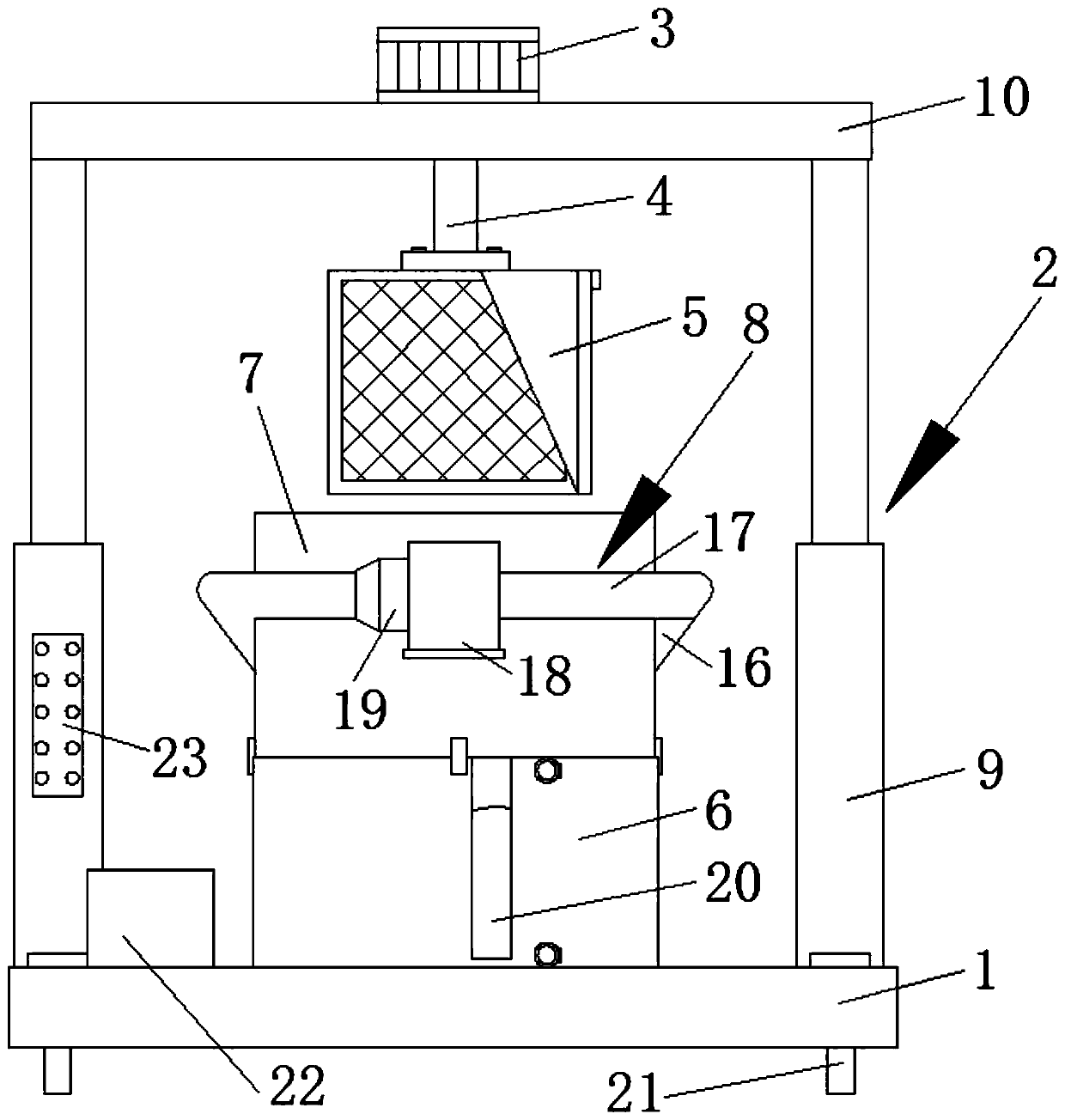 Lifting type cleaning mechanism for optical part obtained after coating