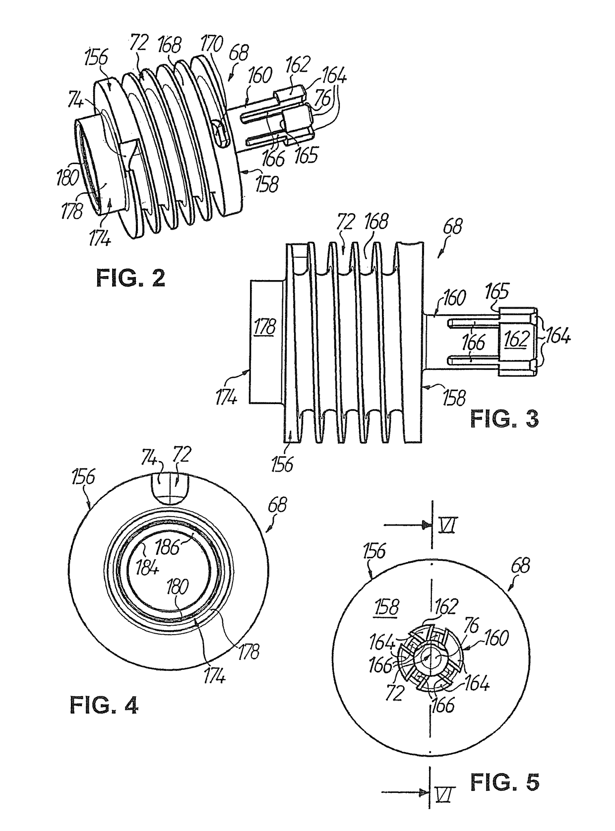 Device for reducing pressure pulsations