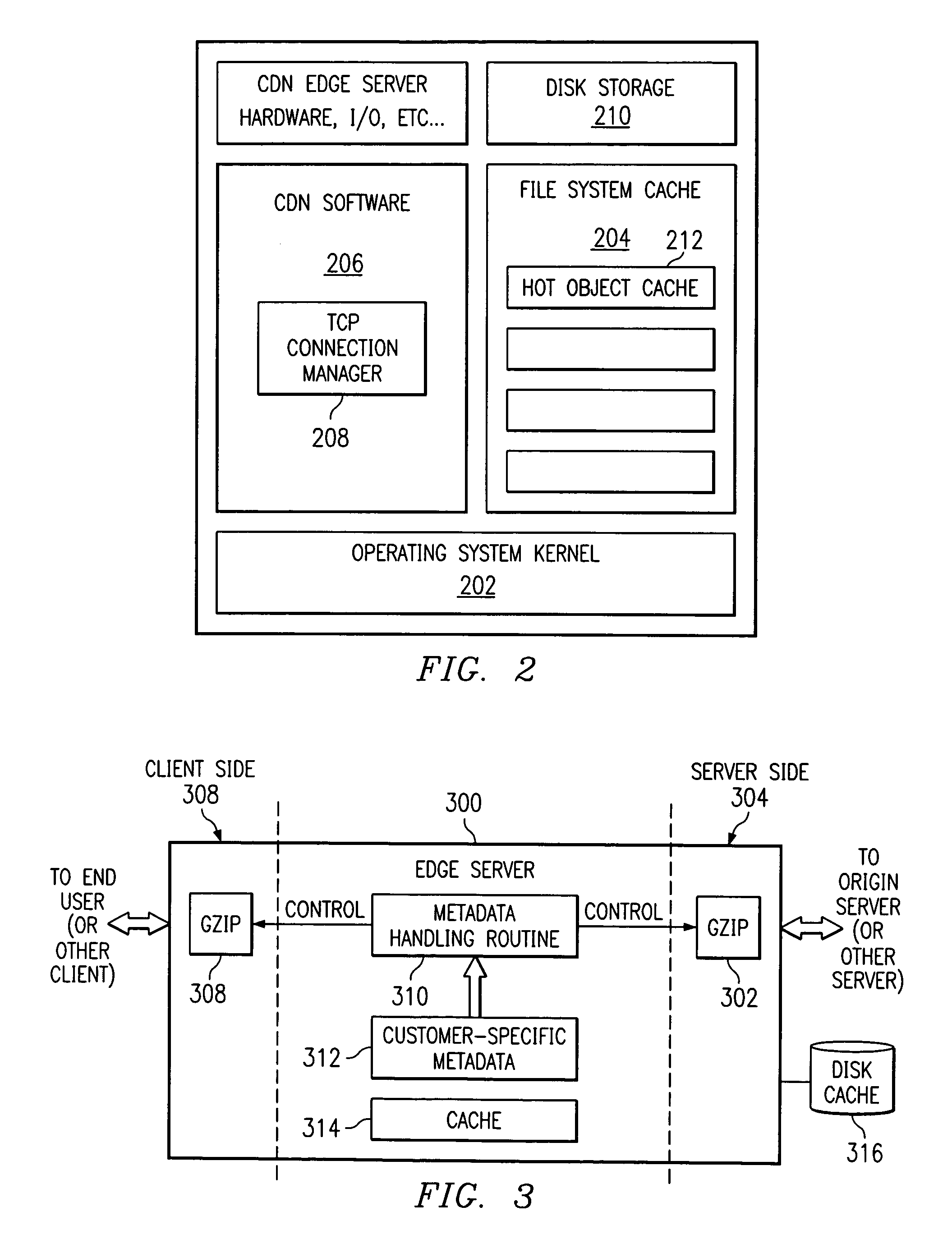 Method for caching and delivery of compressed content in a content delivery network