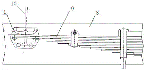 Auxiliary plate spring support