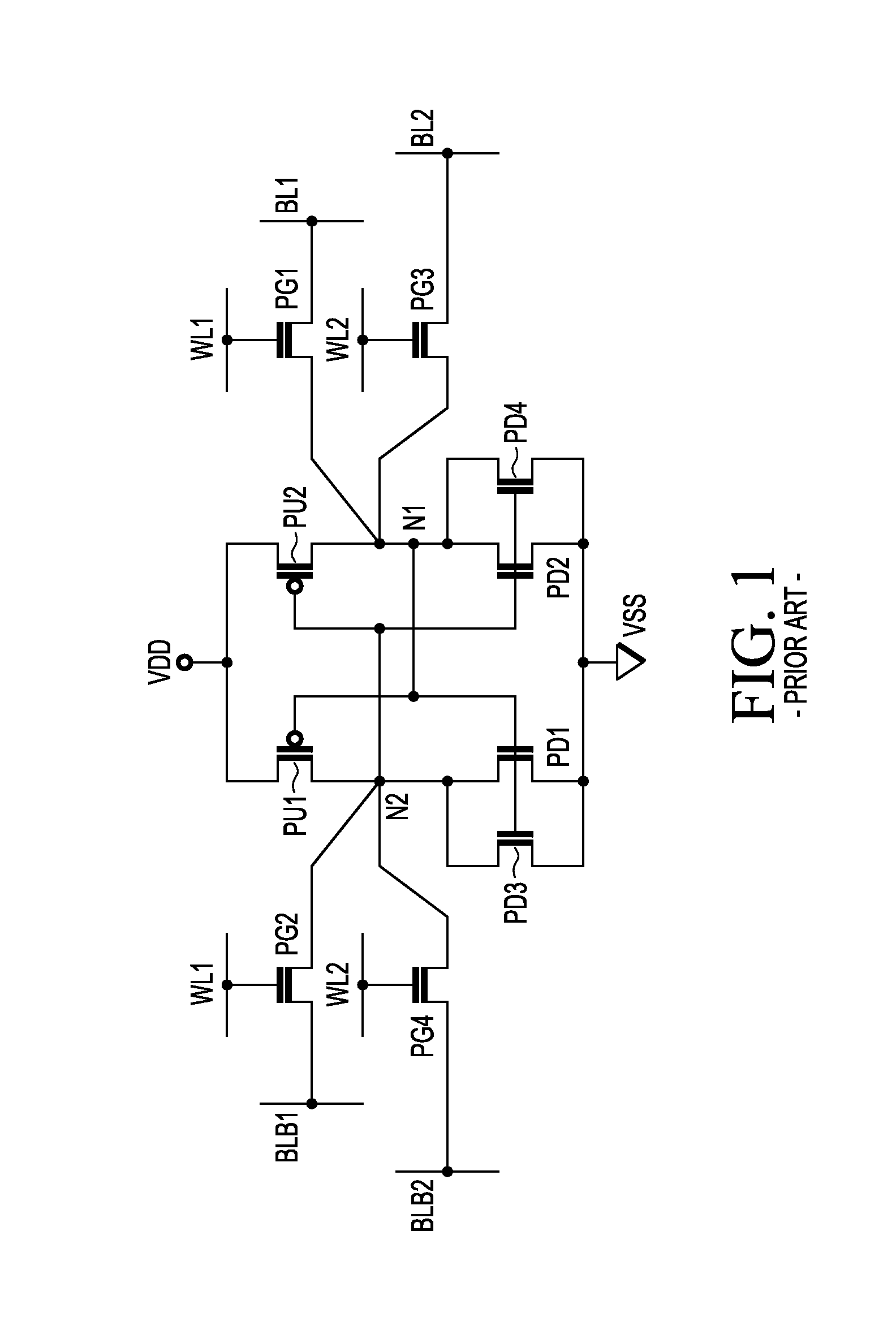 Dual port static random access memory cell layout