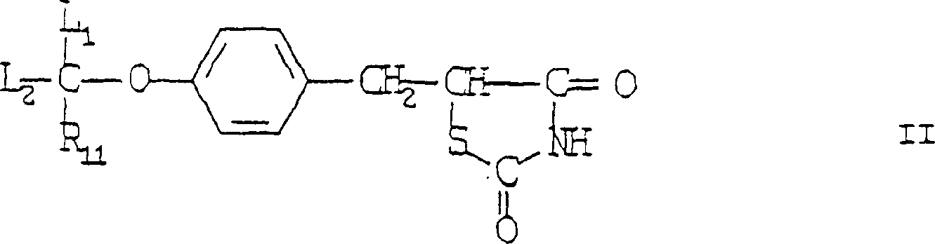 Use of thiazolidinedione for preventing or retaining non-insulin-dependent diabets mellitus (NIDDM) attack