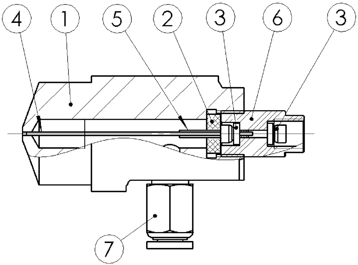 Nozzle of evaporative light-scattering detector