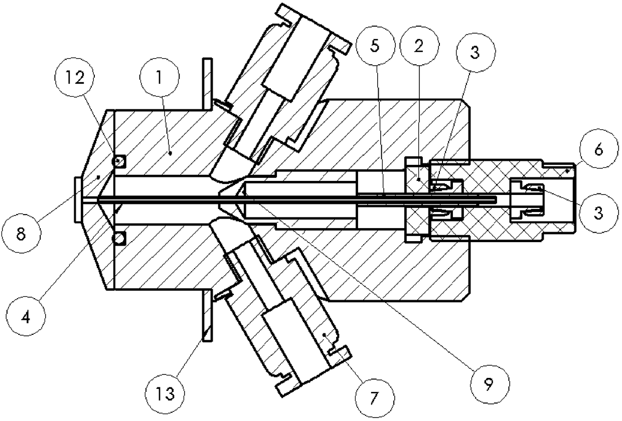 Nozzle of evaporative light-scattering detector