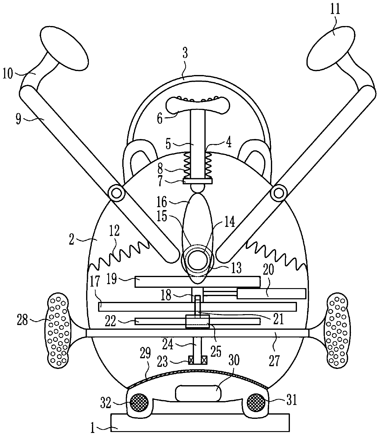 An anti-calf edema device for pregnant women