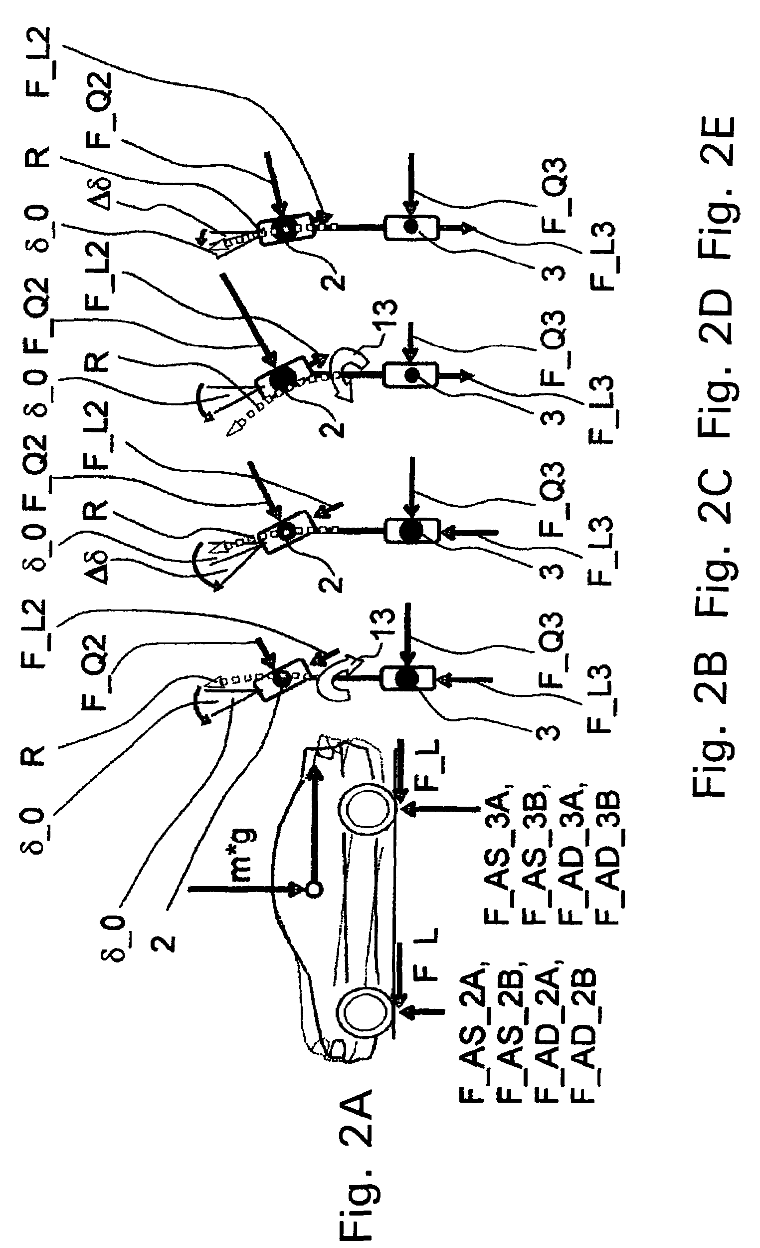 Method for determining a control standard of an active vehicle steering device controllable by a control device