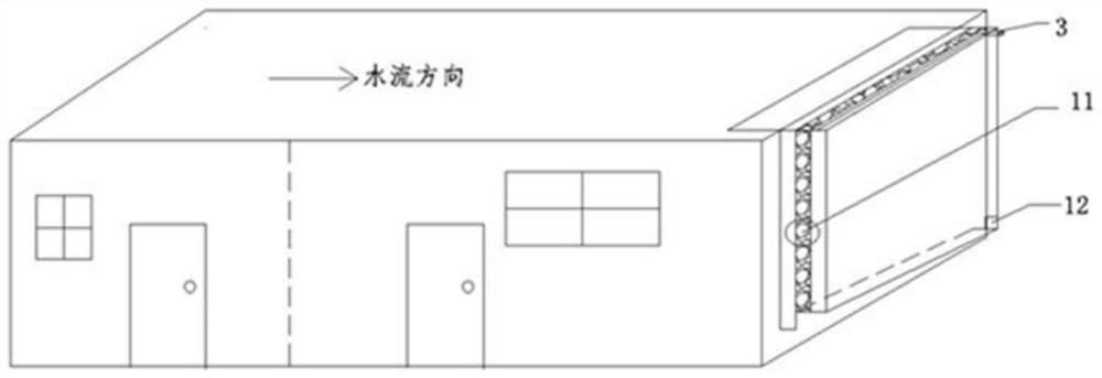 Rural courtyard wall externally-hung/embedded roof rainwater collecting system and construction method