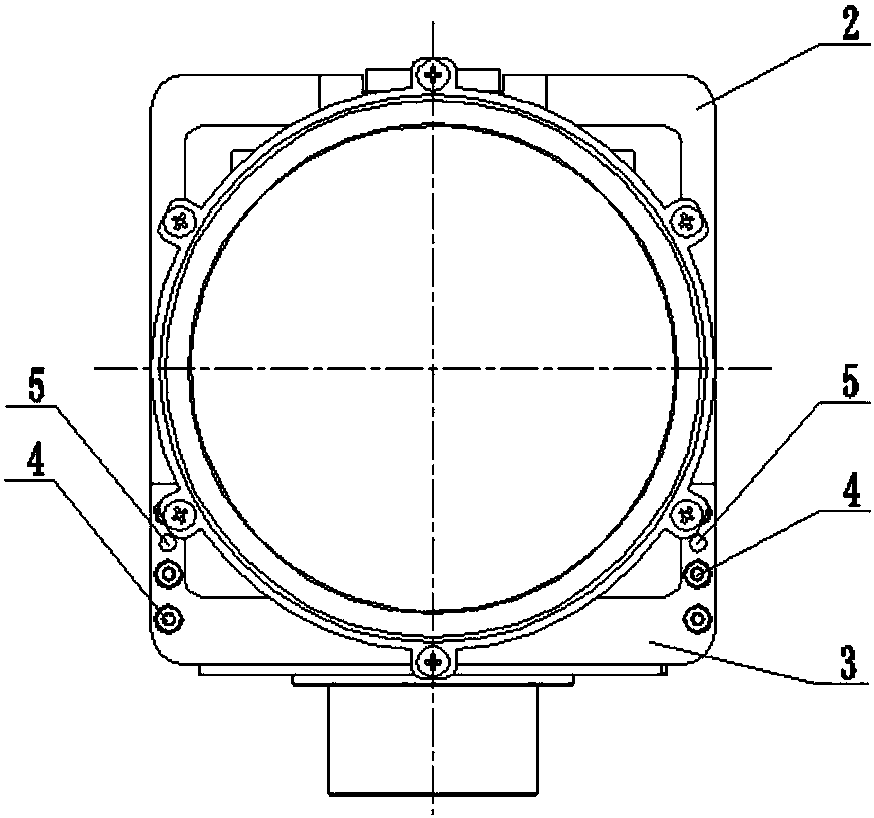 Separated adjusting framework for optical lens