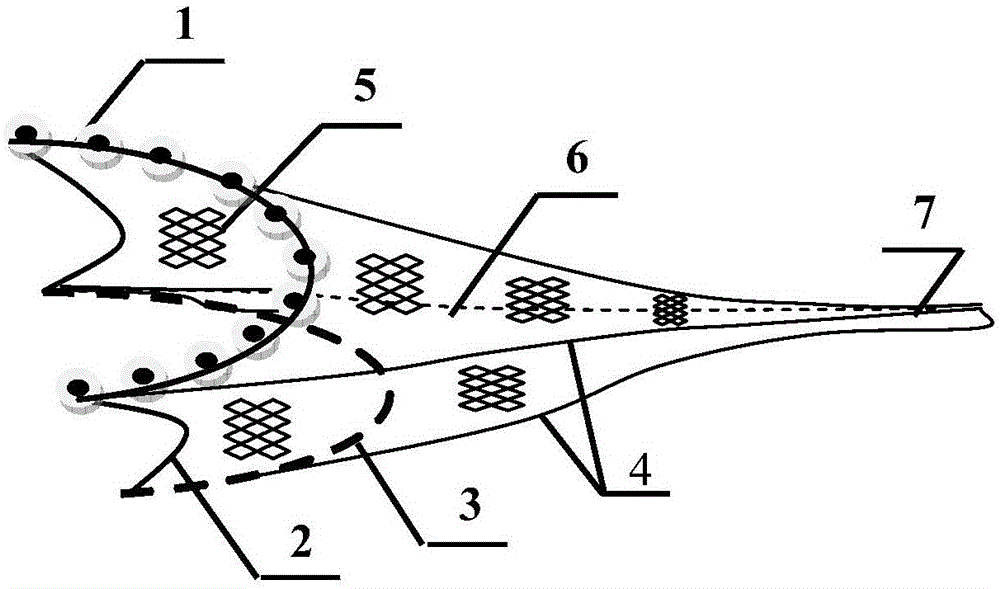 An Antarctic krill trawl net