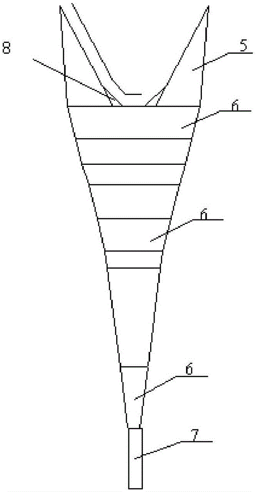 An Antarctic krill trawl net