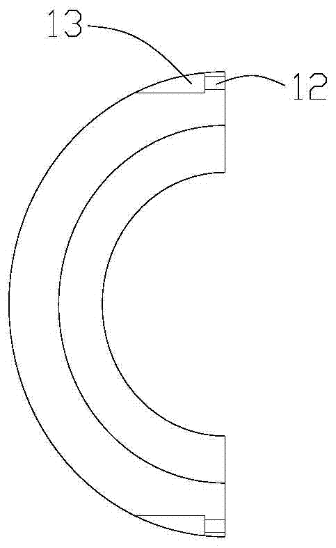 A half-shell processing method with multiple spiral grooves distributed on the outer circle