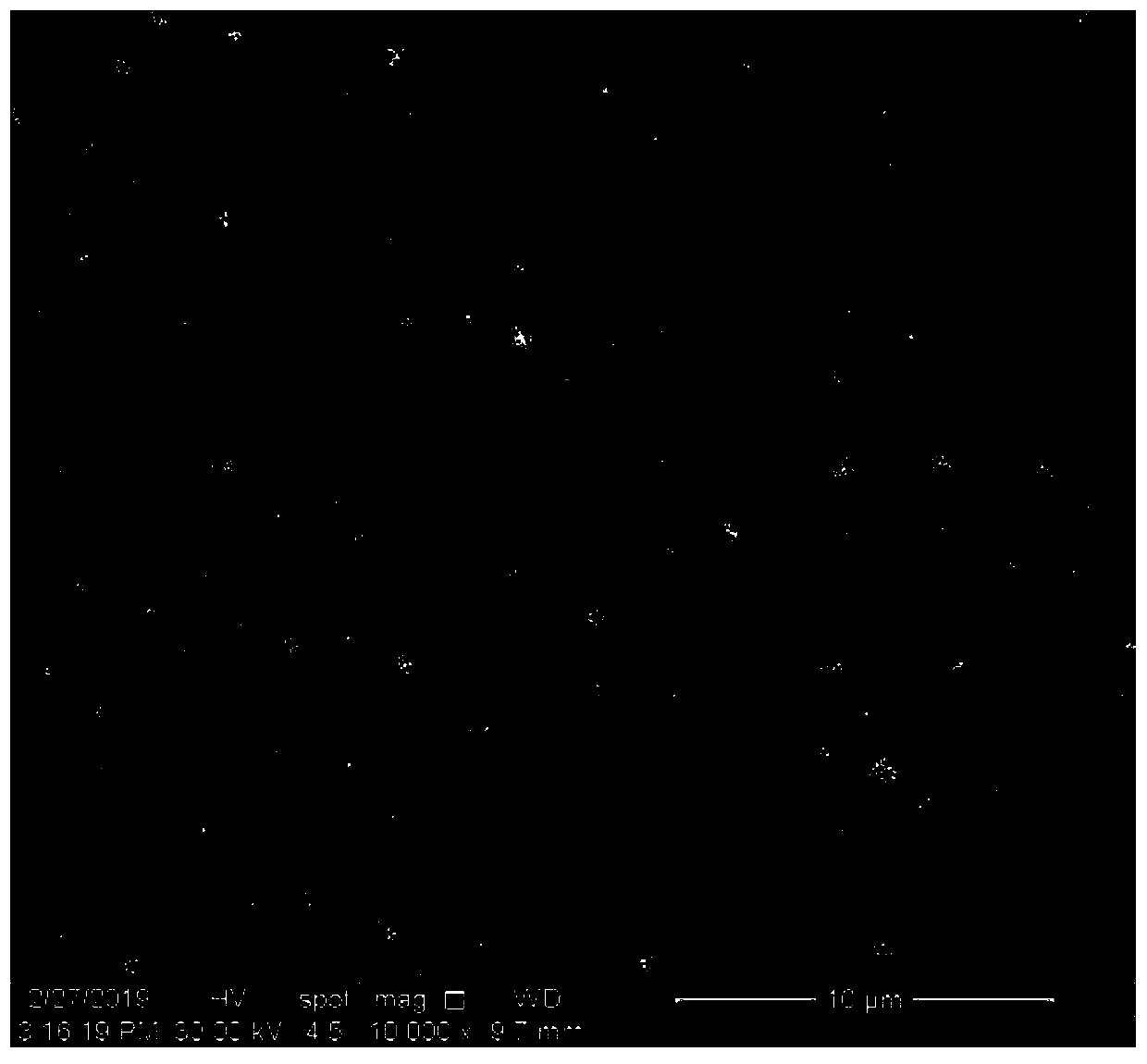 Preparation method of microcrystalline silver powder with hollow structure