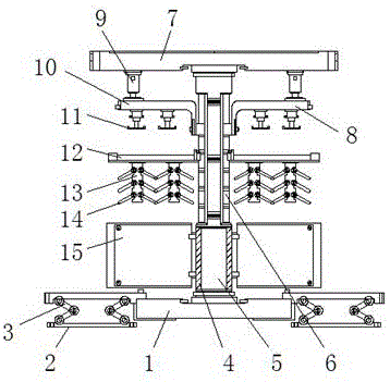 Blood draining device special for livestock and poultry