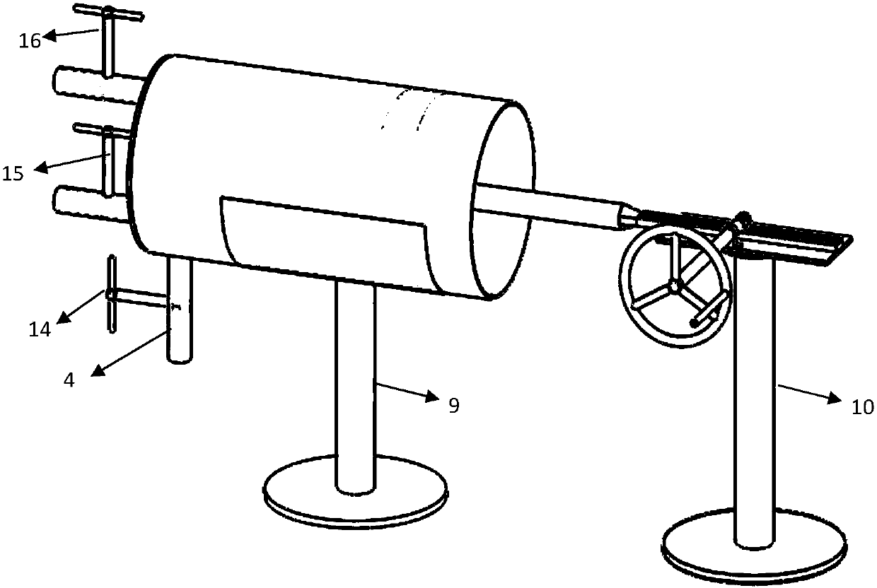 Drainage device and method for gas pressure measurement in downhole drilling