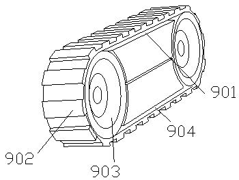 Pure cotton yarn production device