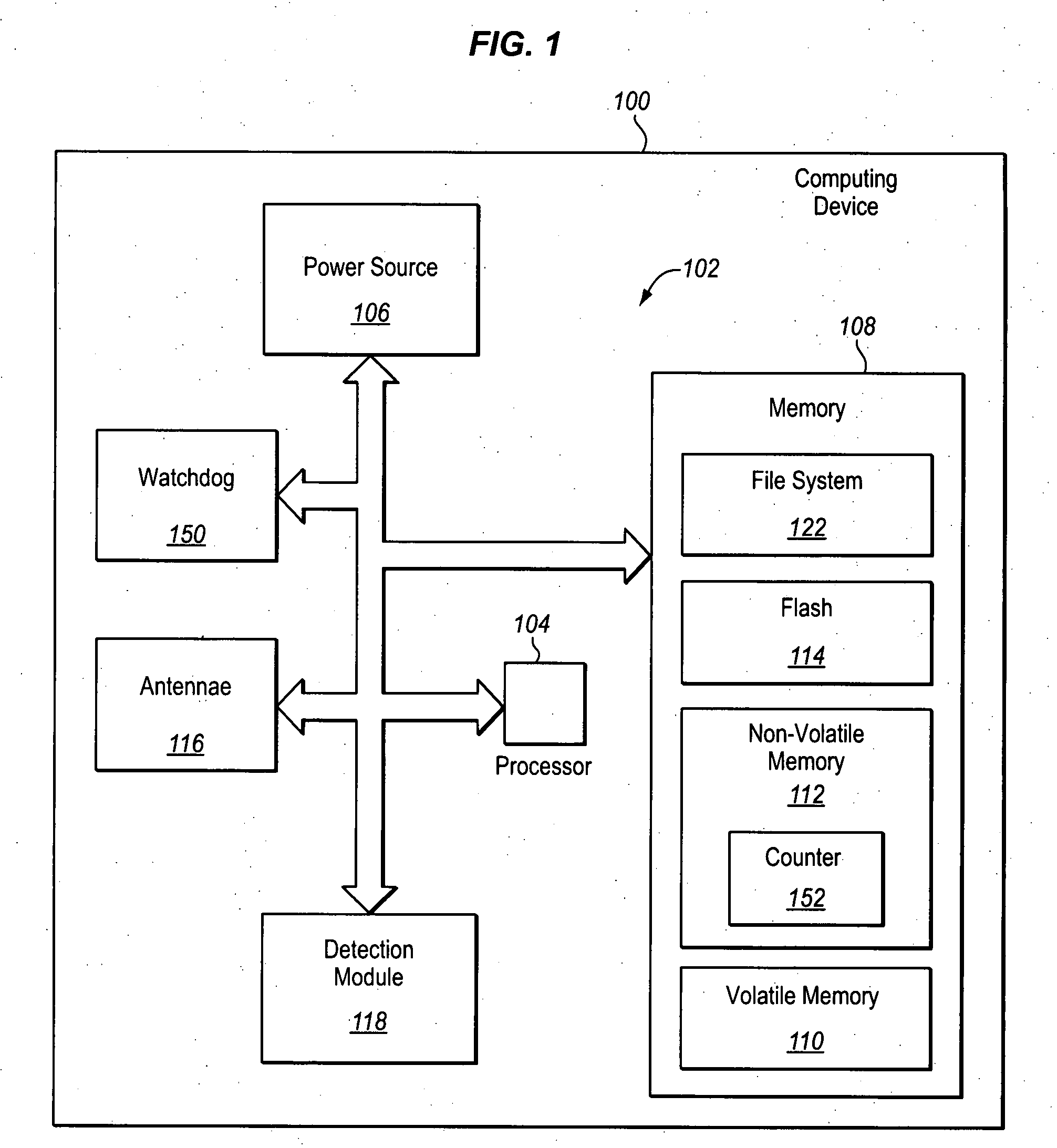 Reducing power consumption in response to software errors