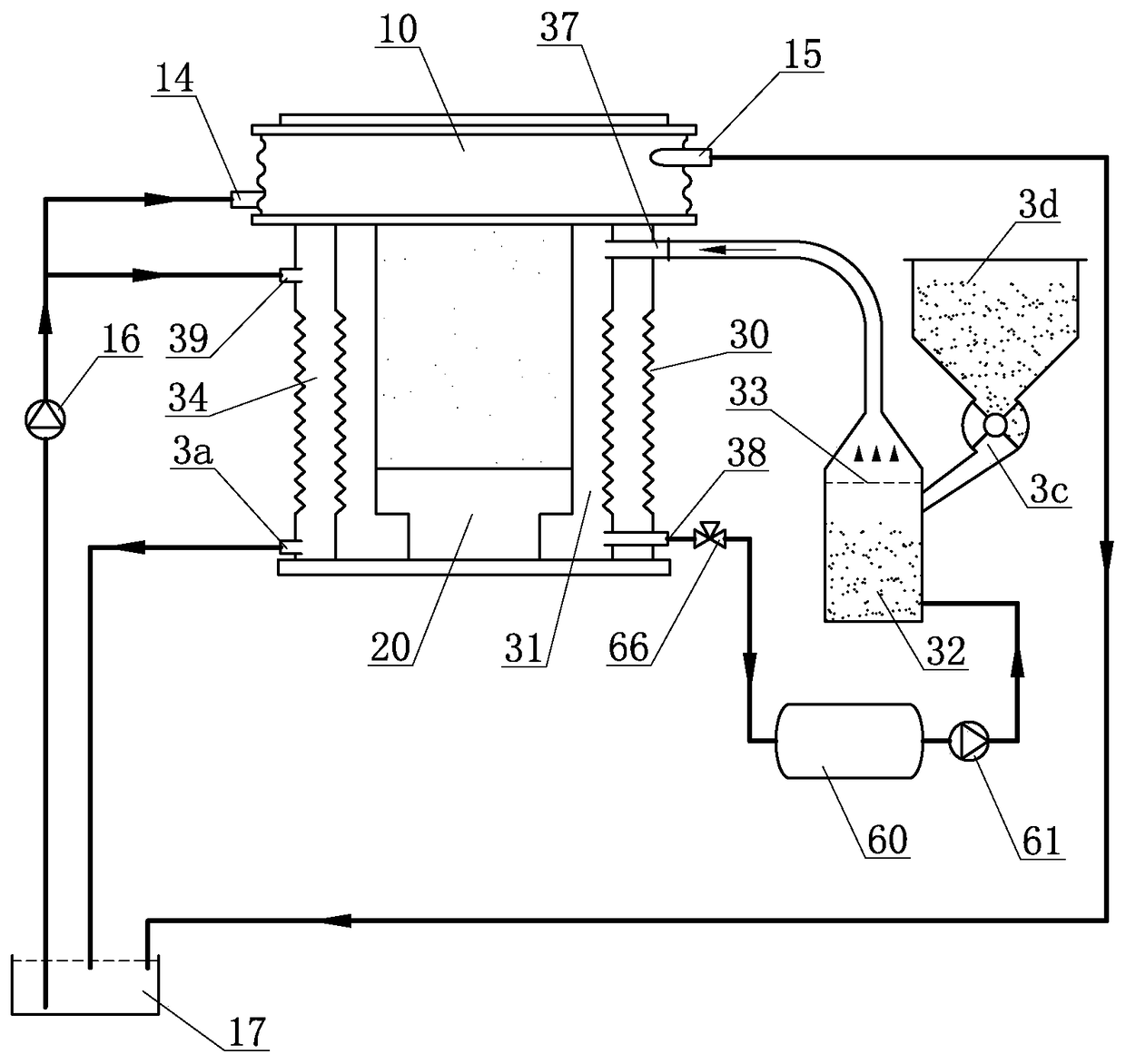 Novel cooling method and device applied to semi-continuous casting of magnesium alloy