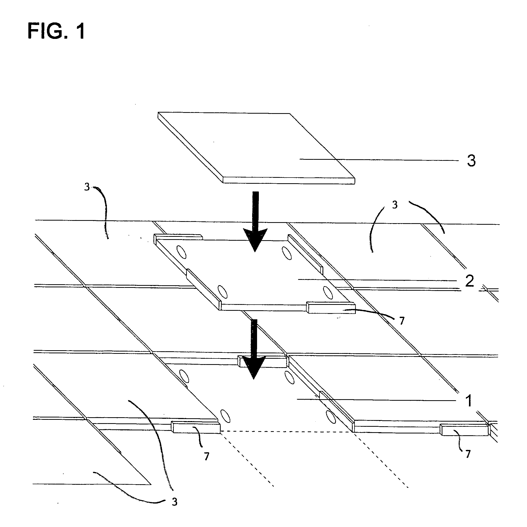 System for laying and substituting facing overlays, a method for laying and removing facing overlays, and a flexible support means