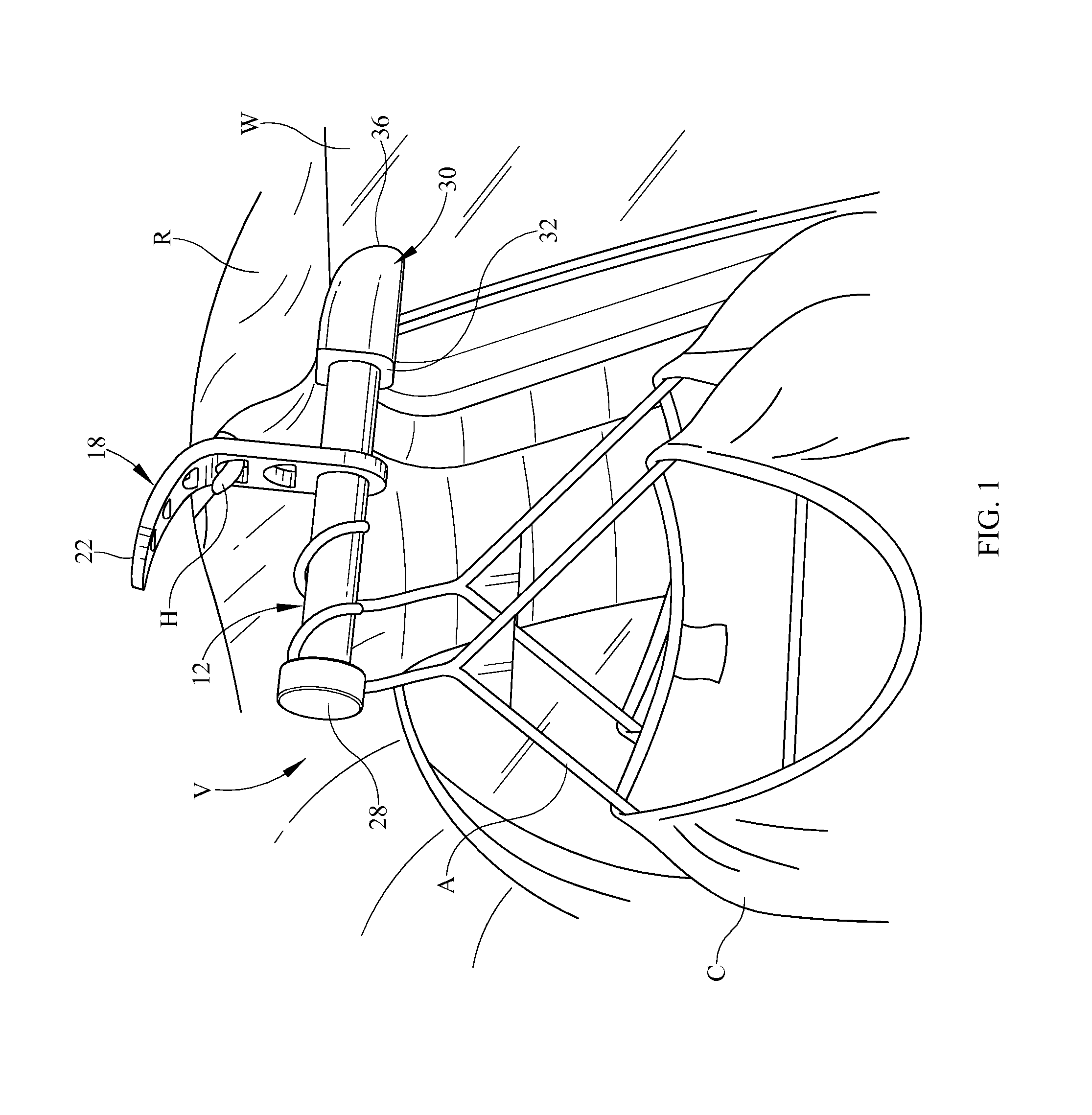 Vehicle garment hanging device