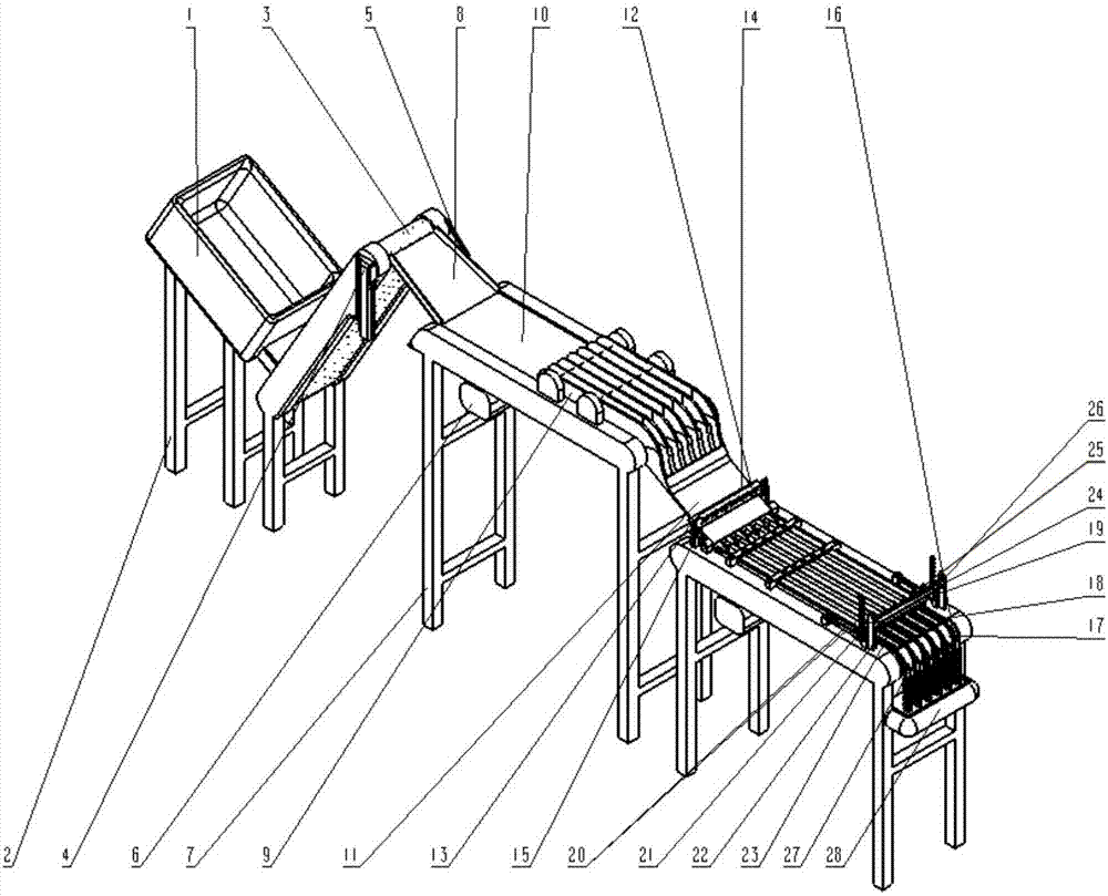 Automatic arraying device for bearing retainers