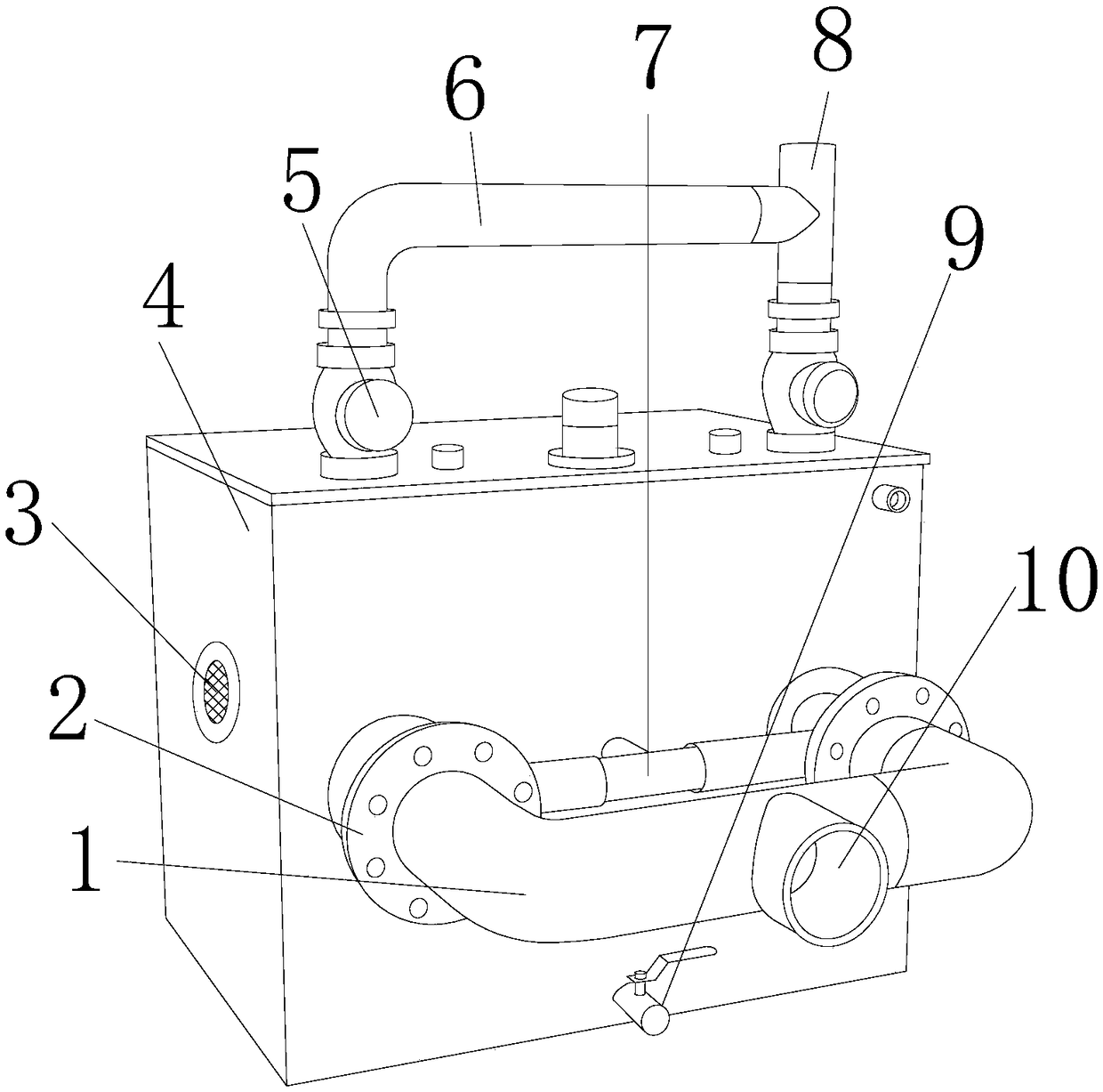 Leak detecting device of drainage pipeline