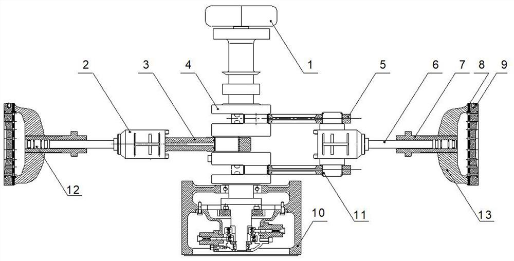 Complete balance type high-speed diaphragm compressor capable of realizing monitoring based on industrial internet platform