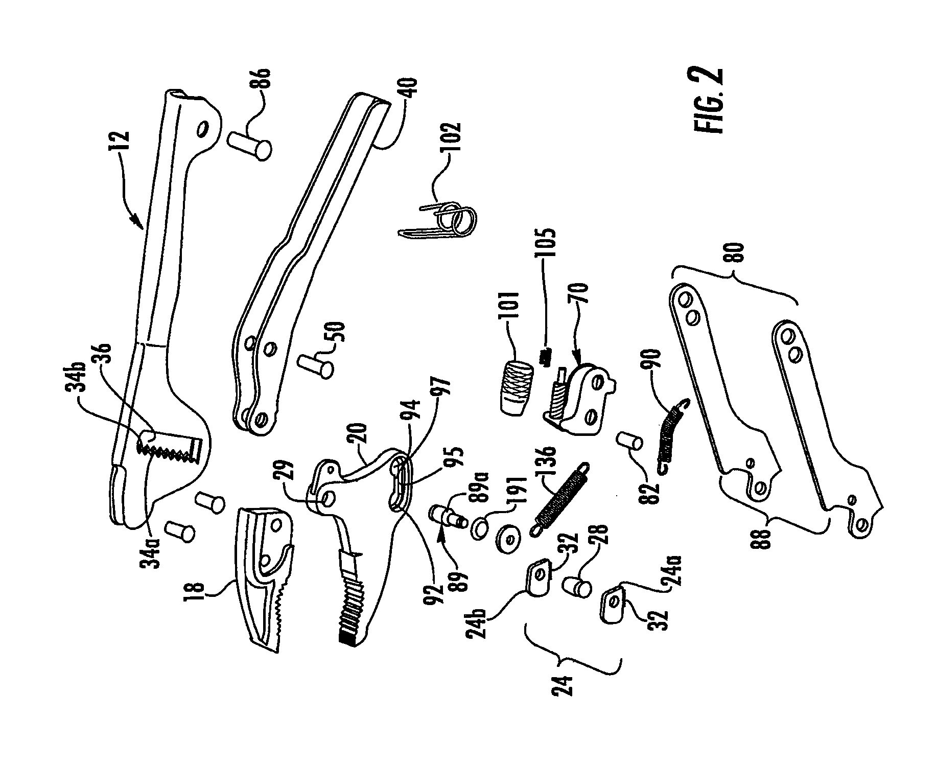 Self-adjusting locking pliers