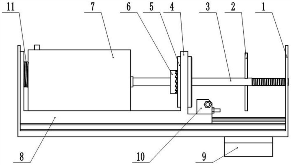 Detection device for residual thickness of brake pad