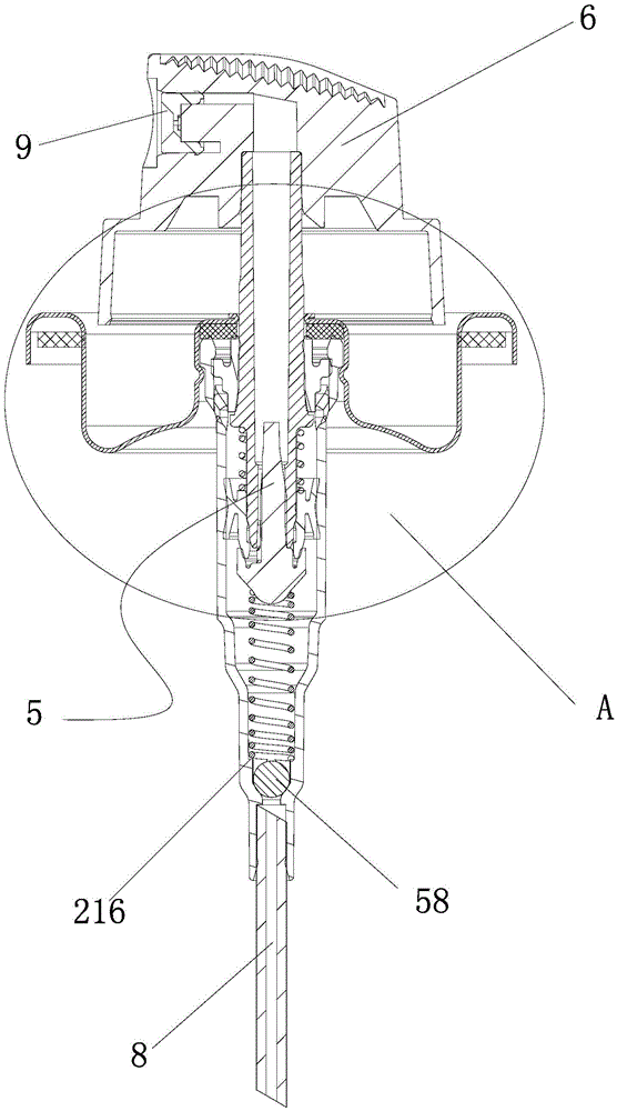 A sprayer with grab mouth structure for easy connection