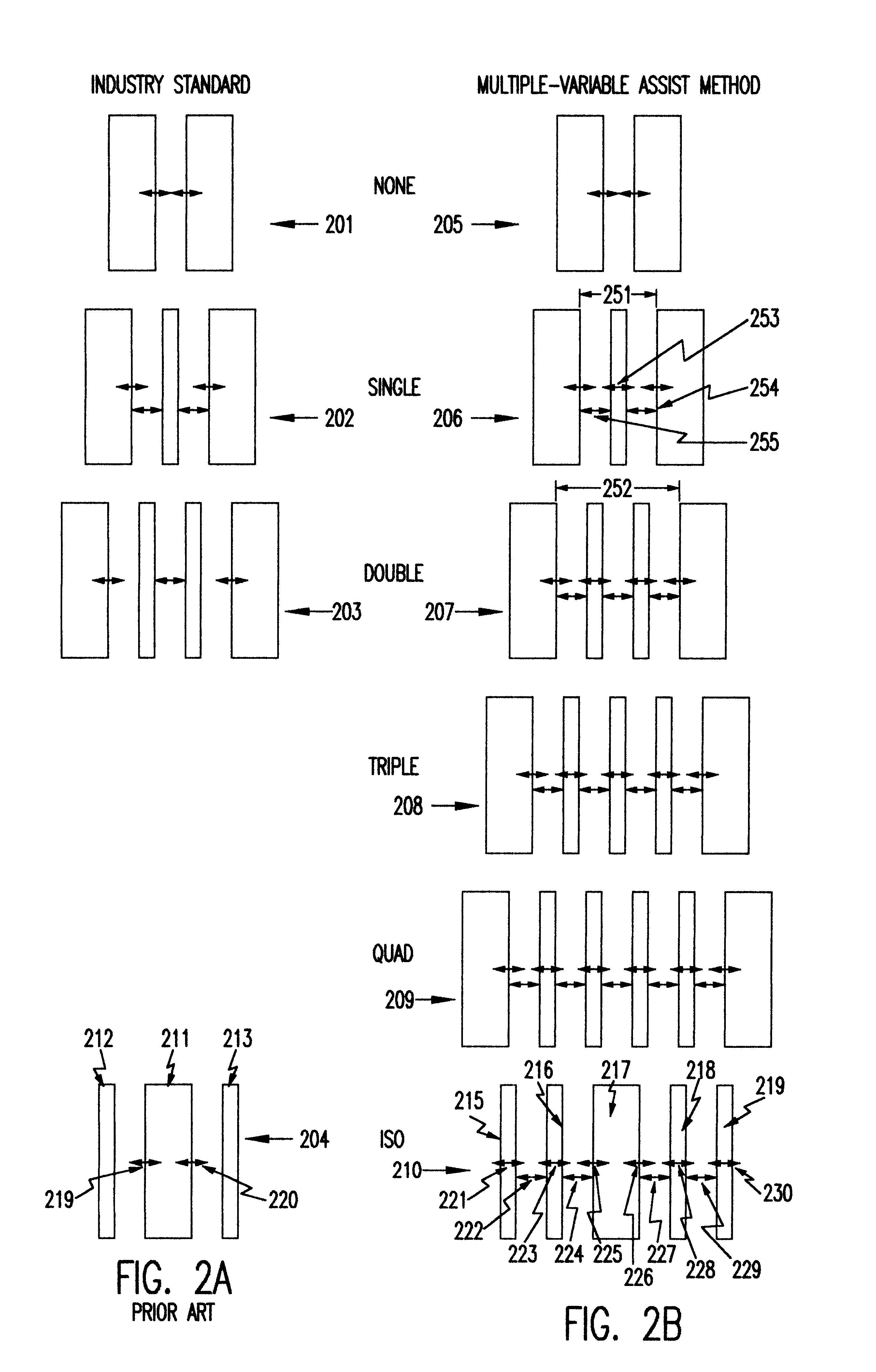 Method to determine optical proximity correction and assist feature rules which account for variations in mask dimensions