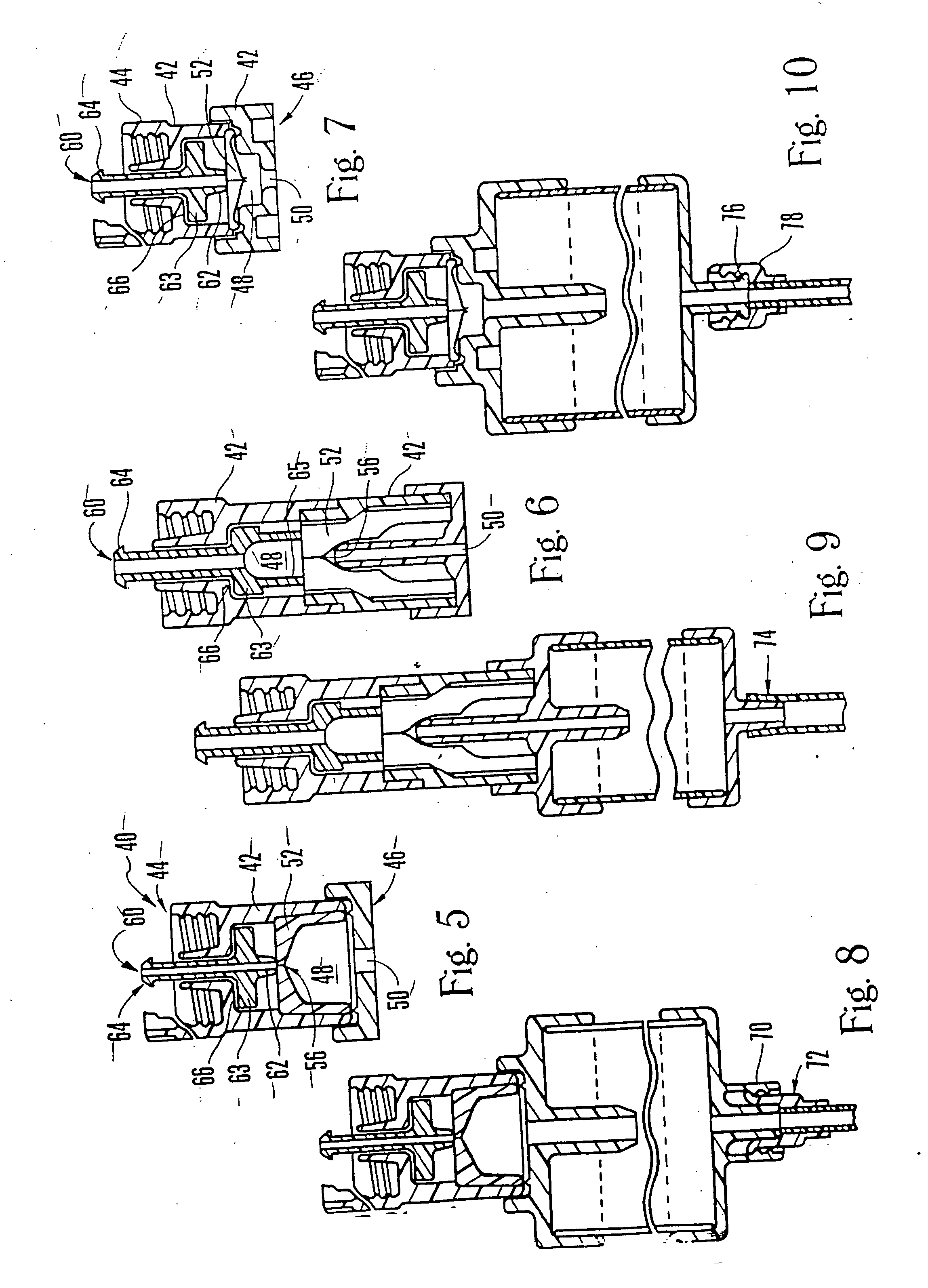 Spikeless connection and drip chamber with valve