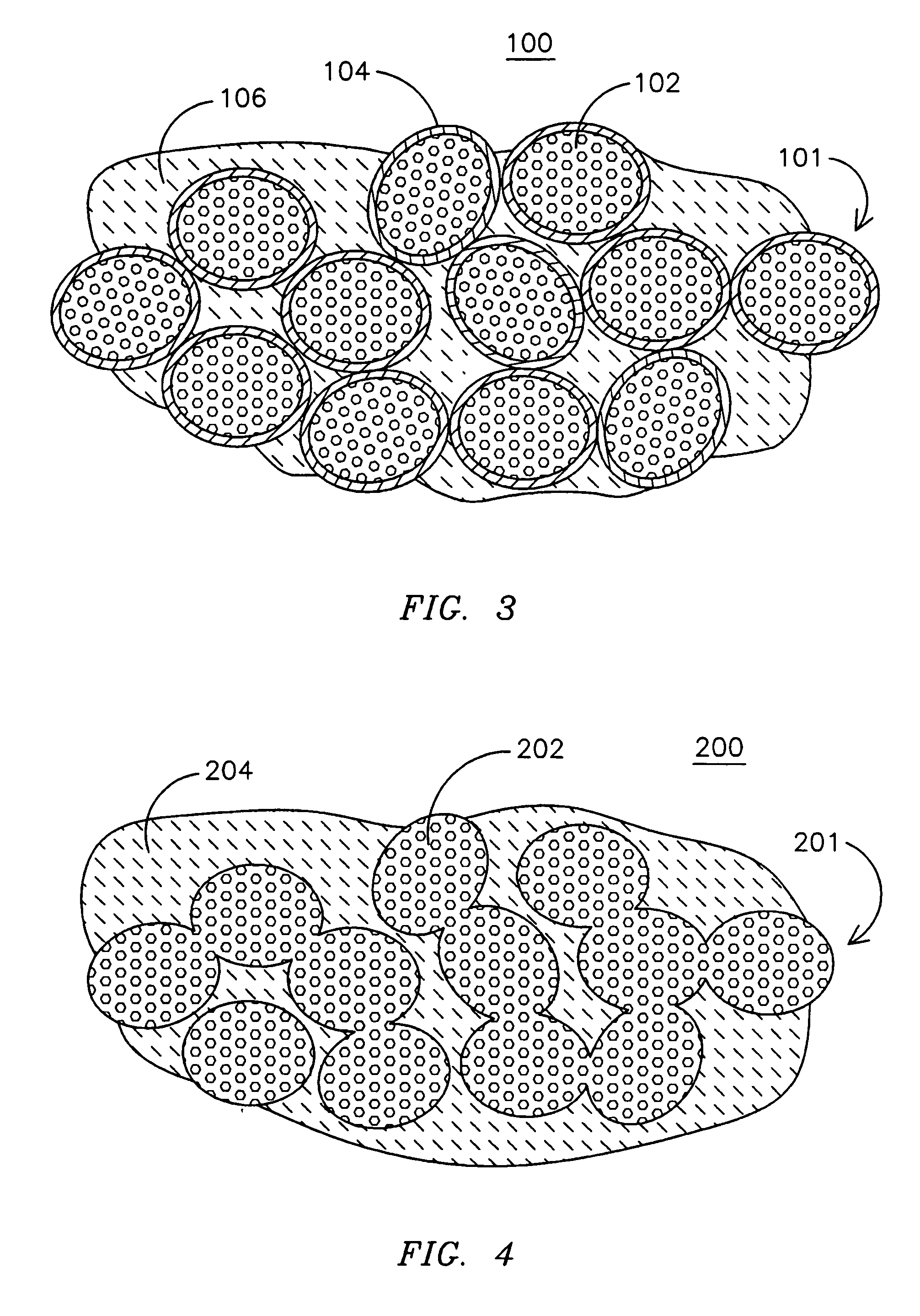 Insulating ceramic based on partially filled shapes