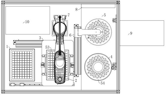 An automatic loading and unloading device and method applied to cemented carbide tool grabbing