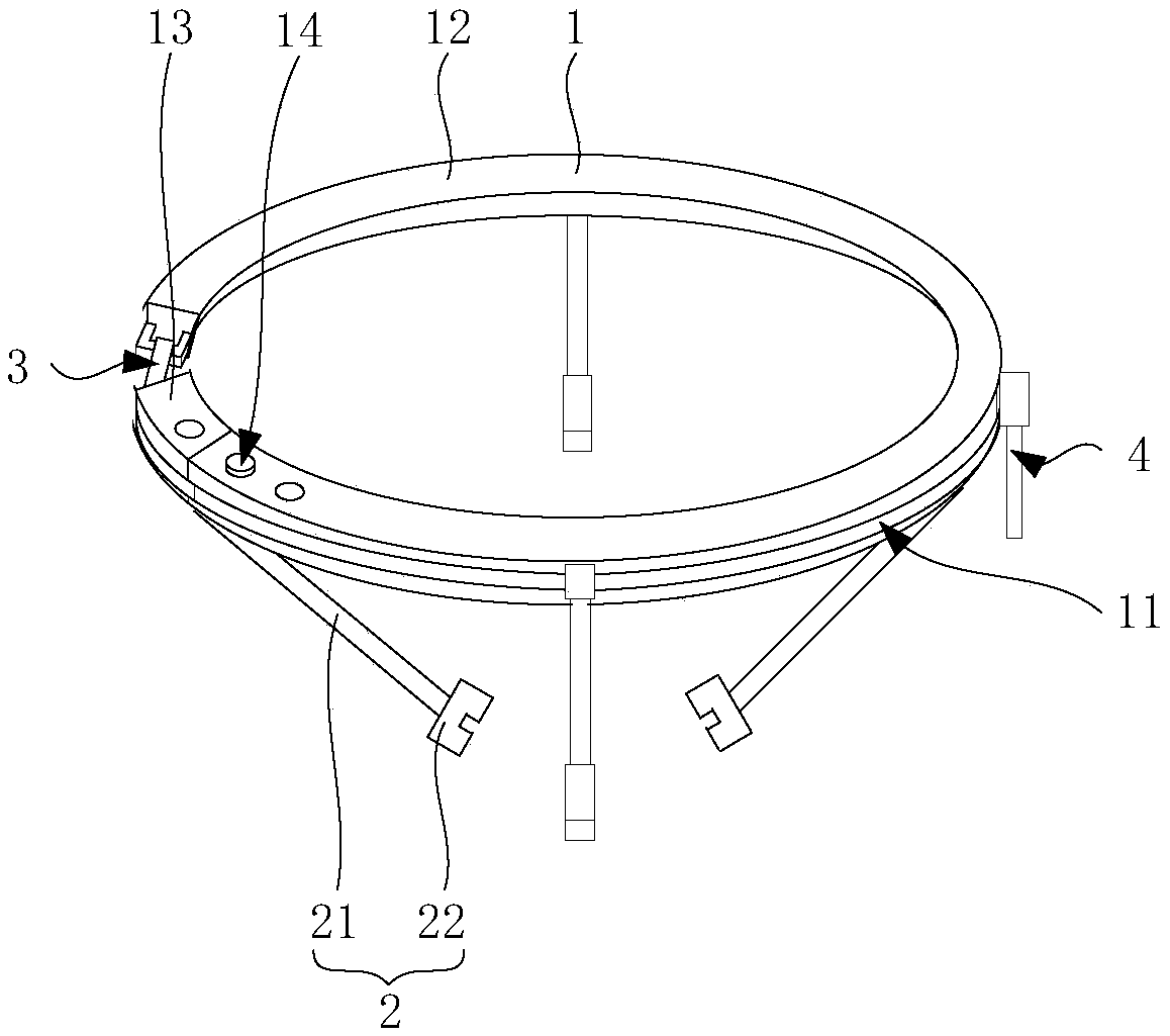 Auxiliary mechanism for structural adhesive smearing and gluing device for insulators