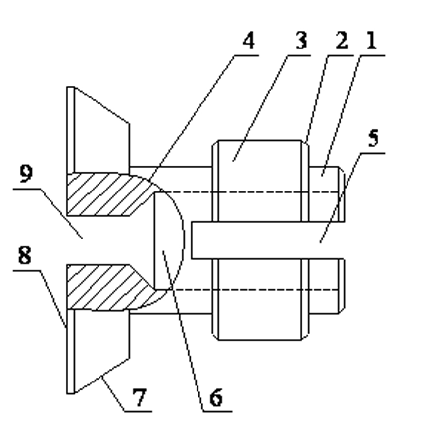 Intrusion type pressure damper