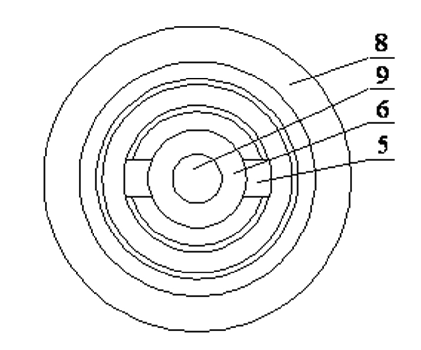 Intrusion type pressure damper