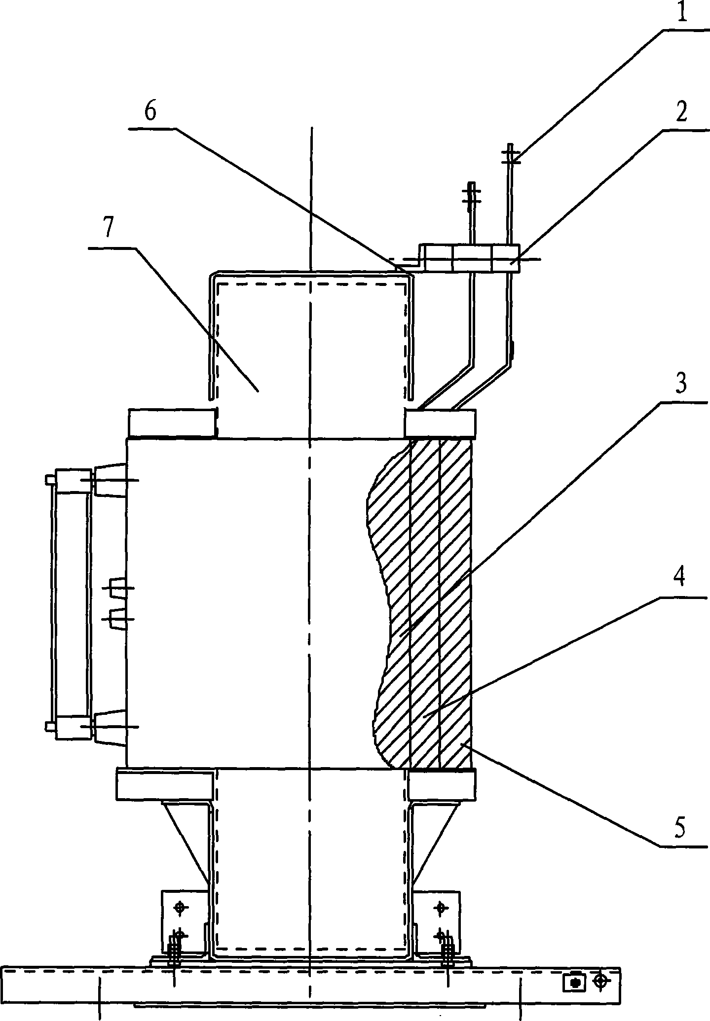 Amorphous alloy oil immersion type distribution transformer body structure and manufacturing method thereof